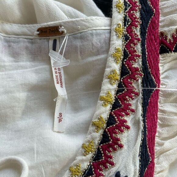 Free People Women's Sweet Escape Midi Dress boho embroidered small - Picture 7 of 12